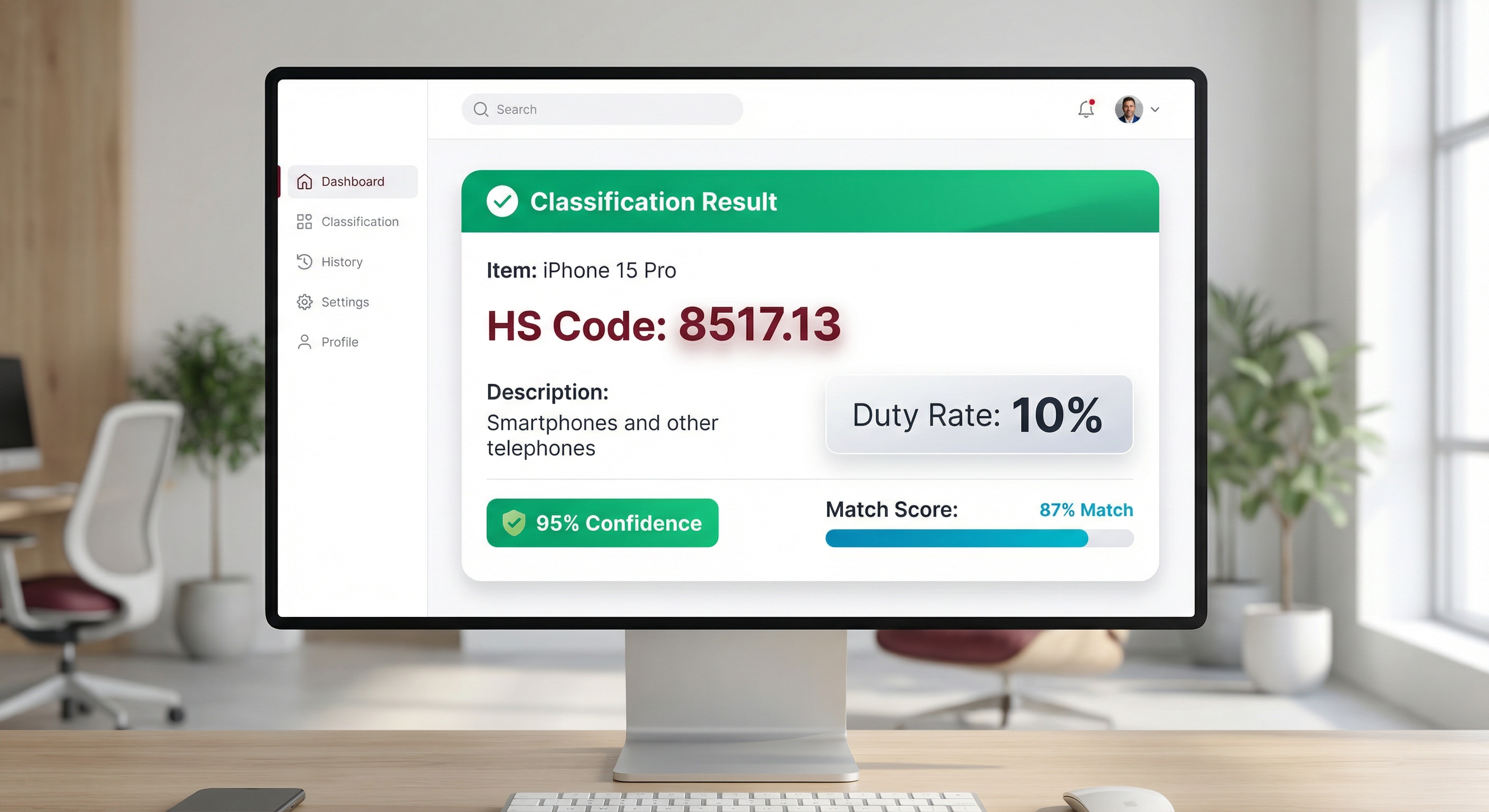 AI Classification Demo - iPhone 15 Pro
